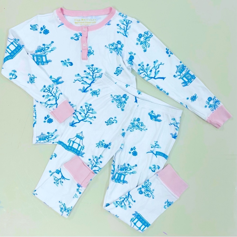 The Beaufort Bonnet Company Sweet Dreams Pajamas Set Girls 7 Sir Propers Pagoda